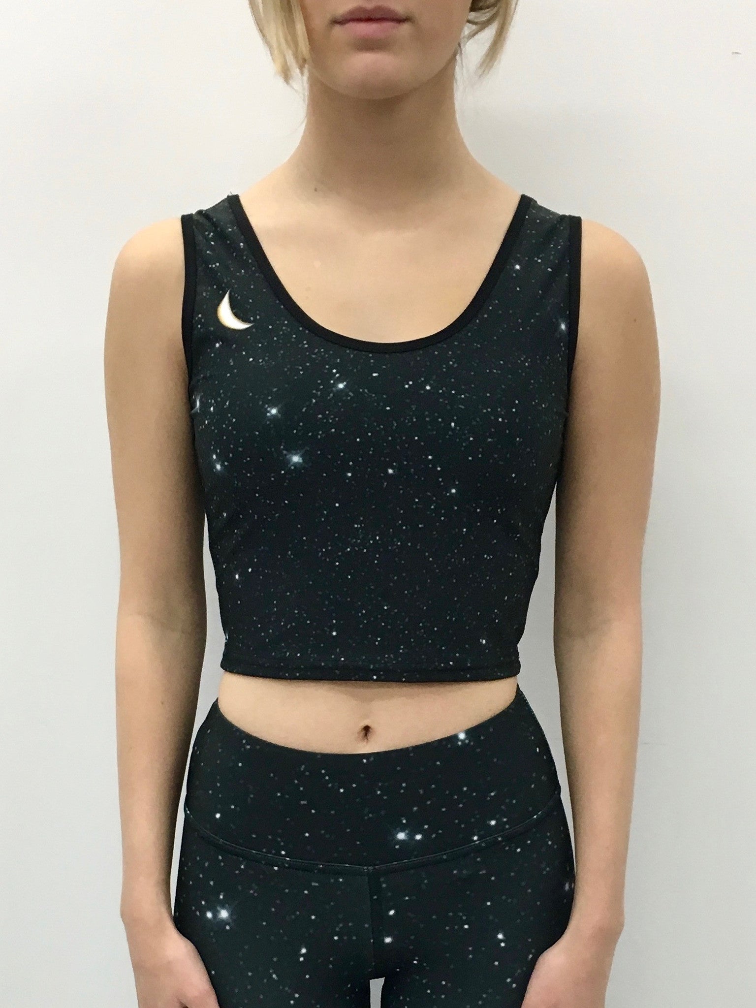 Empowering Ocean Moon Crop Top - Main Image