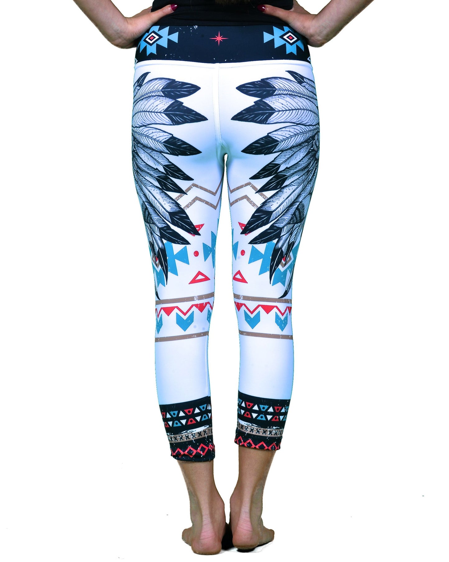Aztec Skull Capri