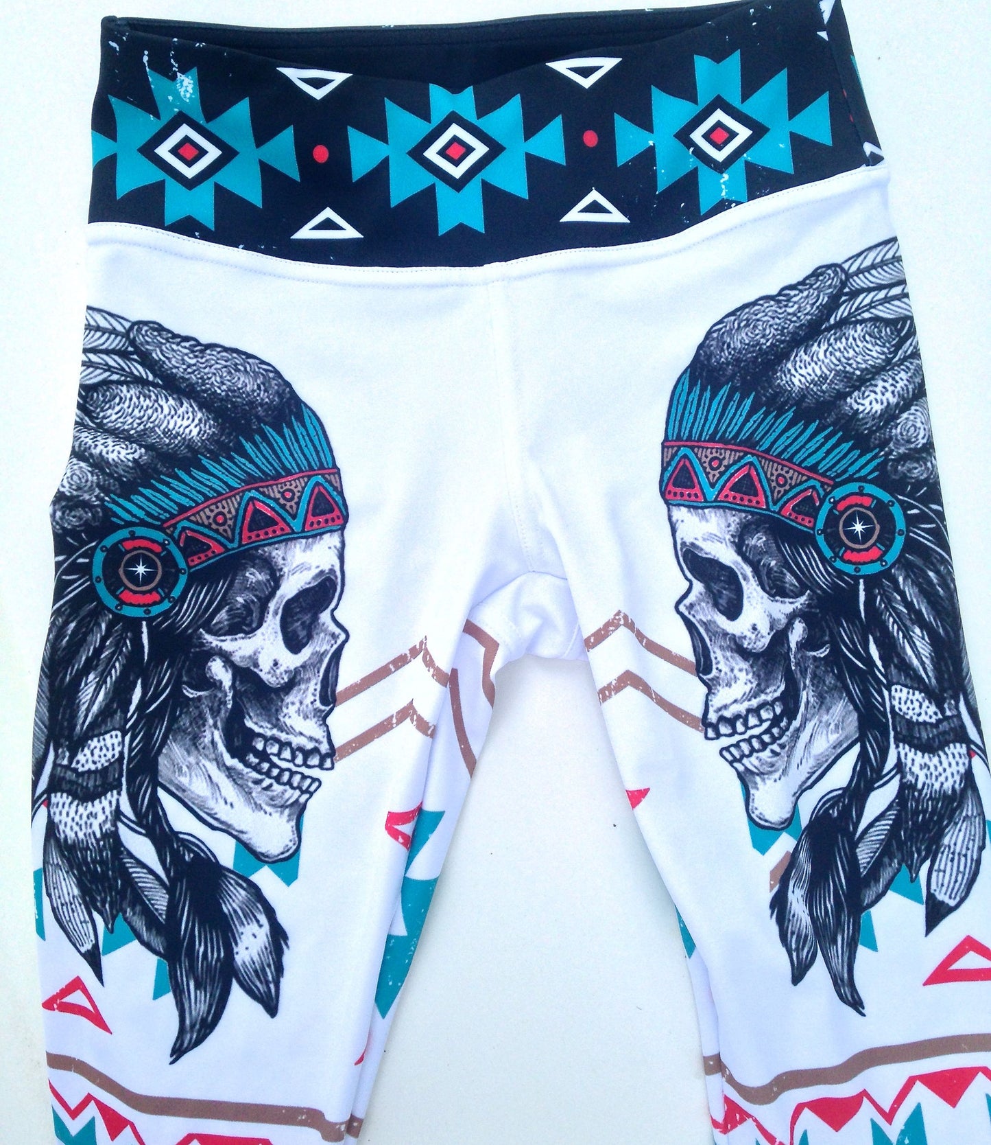 Aztec Skull Capri