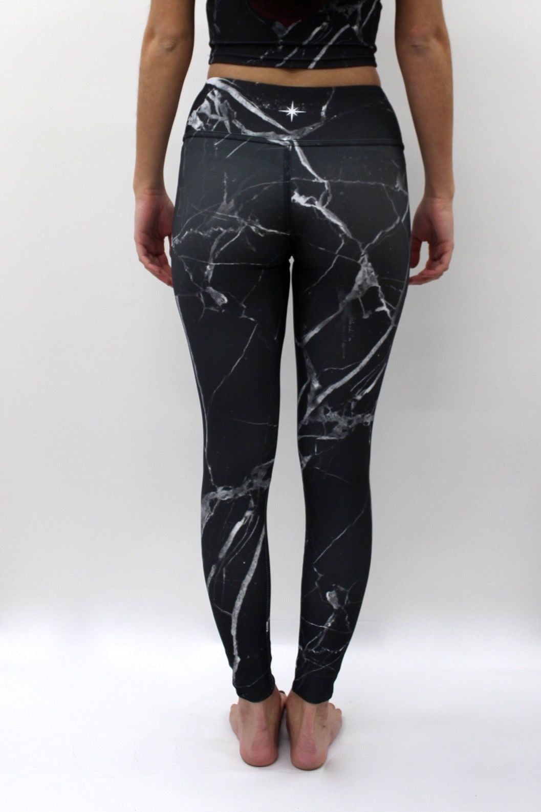 Black Marble Legging