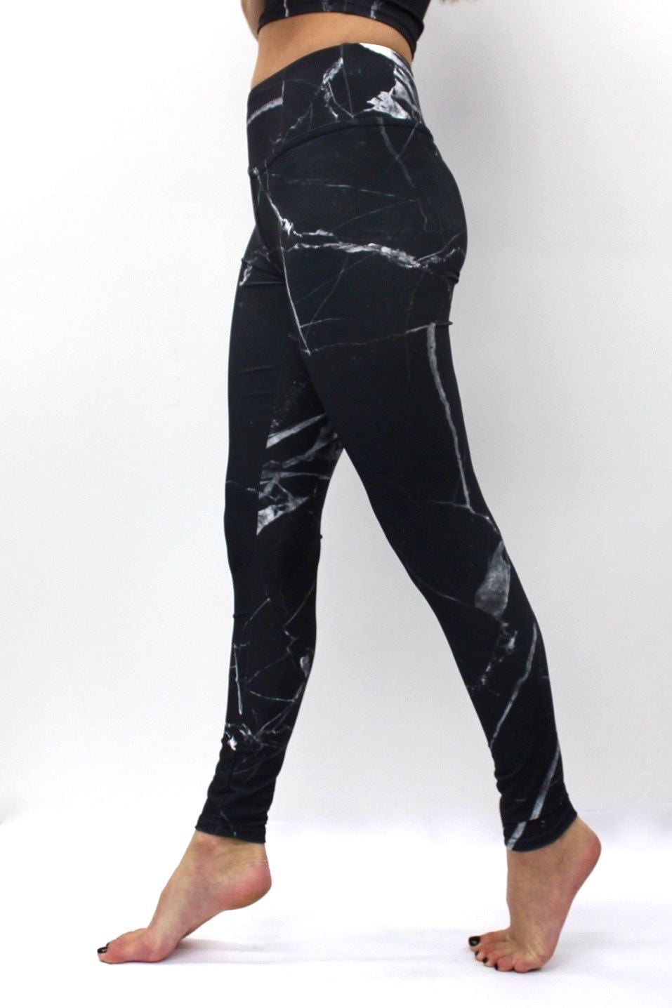 Black Marble Legging