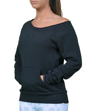 Load image into Gallery viewer, Karma Off The Shoulder Sweatshirt in Black

