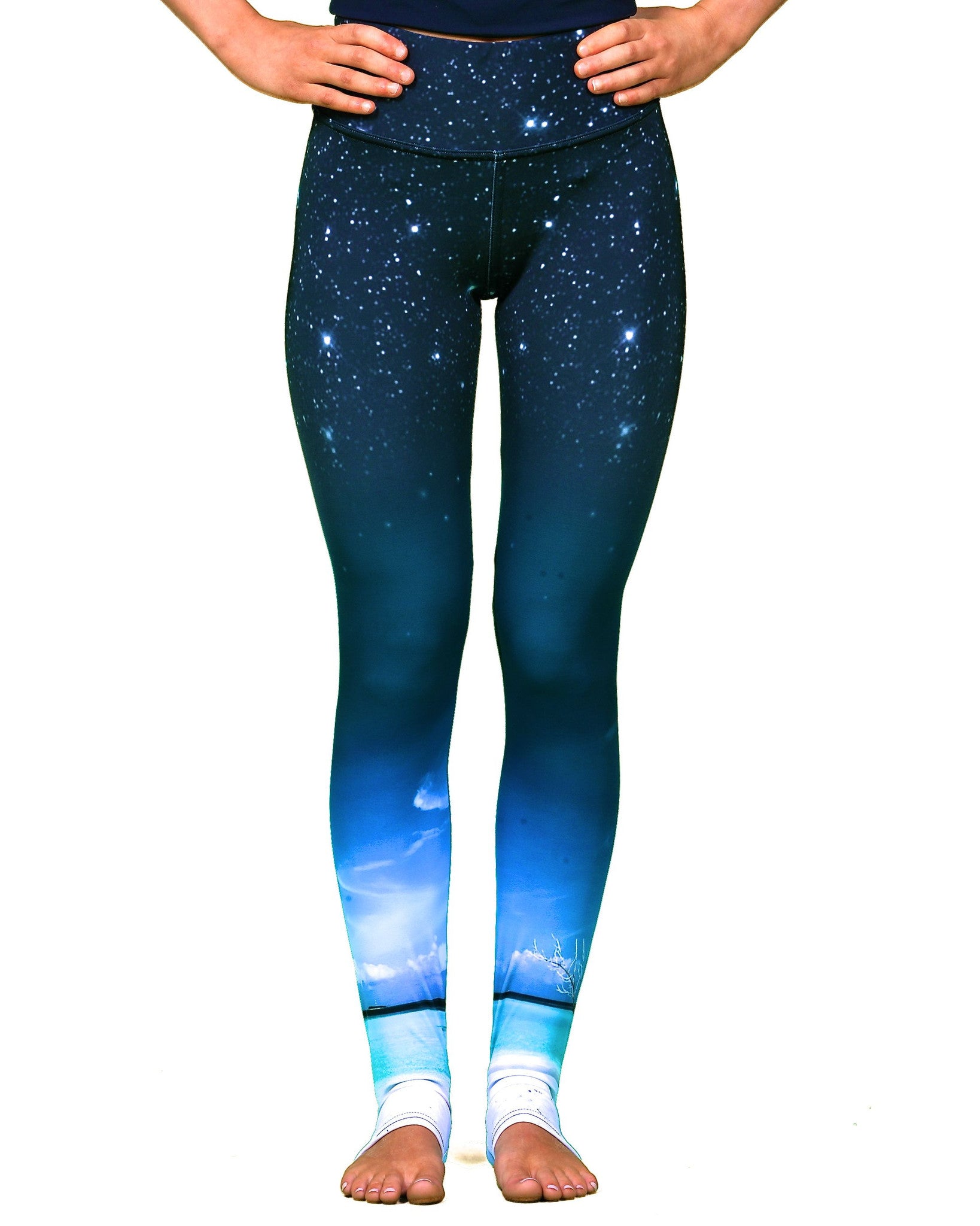 Blue Reflection High Waist leggings full length. – Martin West Designs