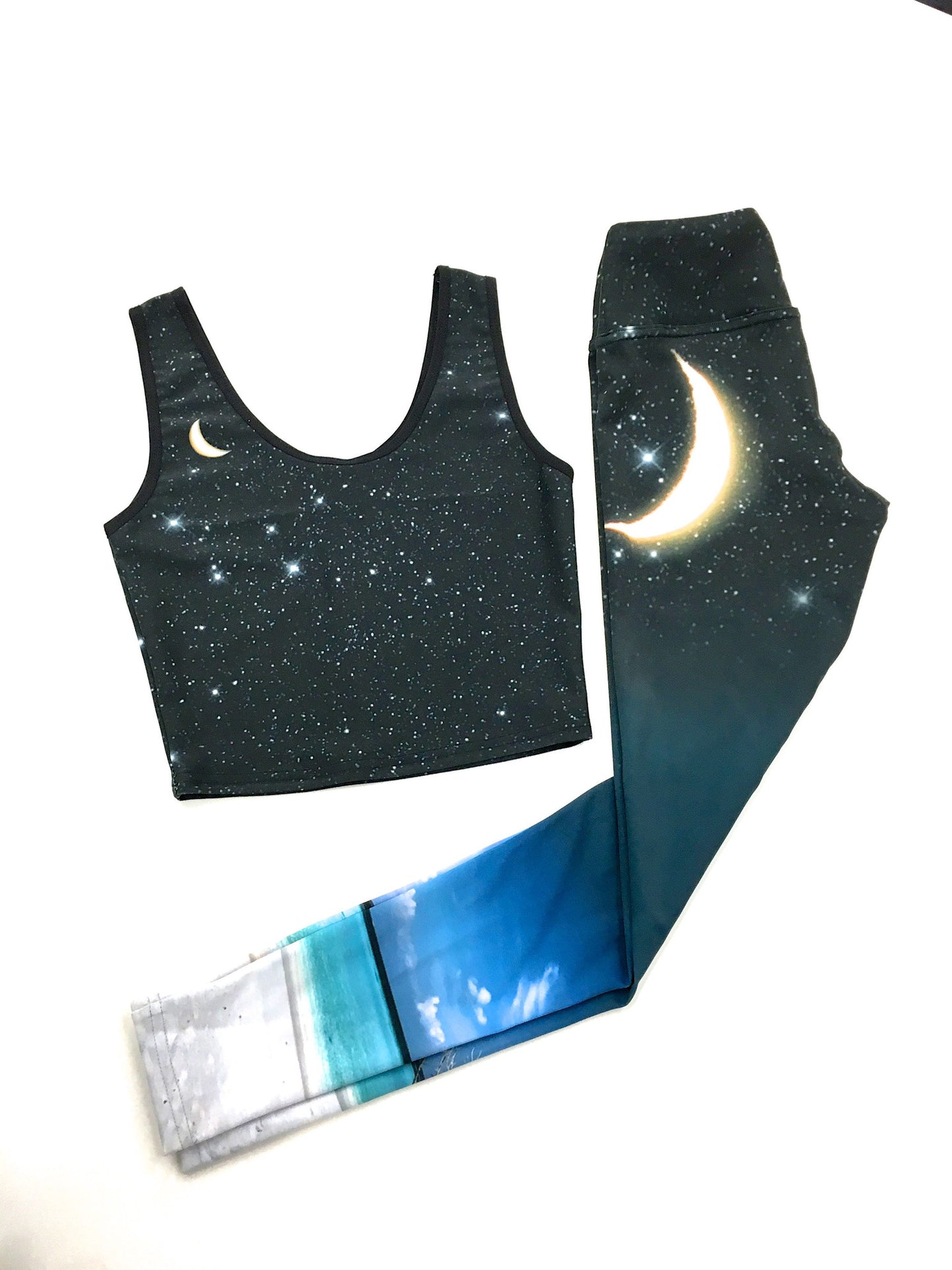 Empowering Ocean Moon Crop Top